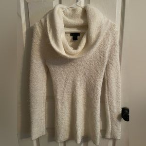 Mandee cream cowl neck sweater. Size S. Soft and shapely.